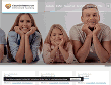 Tablet Screenshot of gesundheitszentrum-greffen.de